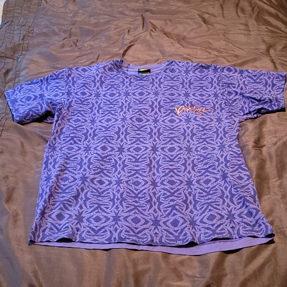 Vintage Pipeline Aztec colorblock surfer Tshirt 🏄